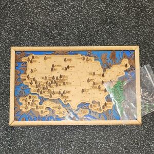 US National Parks Travel Map With Trees To Record Park Visits